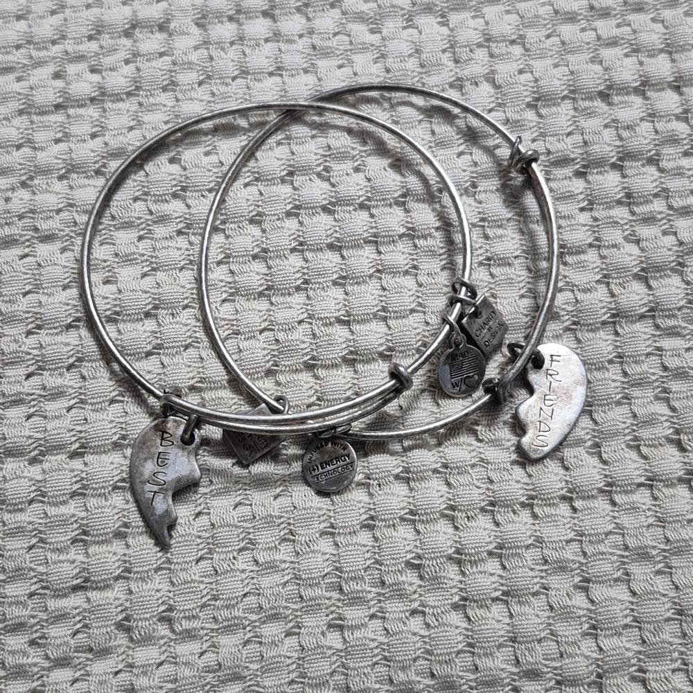 Alex and Ani Silver Best Friends Charm Bracelets